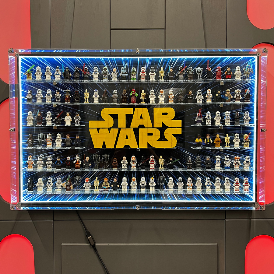 Lego wall Mount Display case for 120 minifigures
