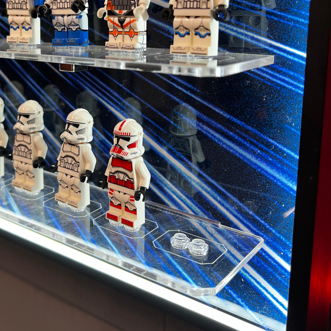 Lego wall Mount Display case for 120 minifigures