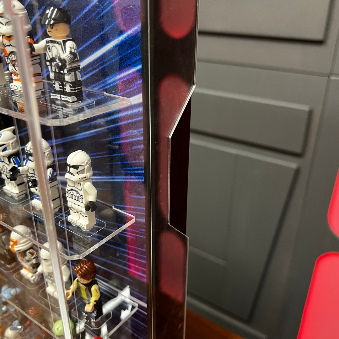Lego wall Mount Display case for 120 minifigures